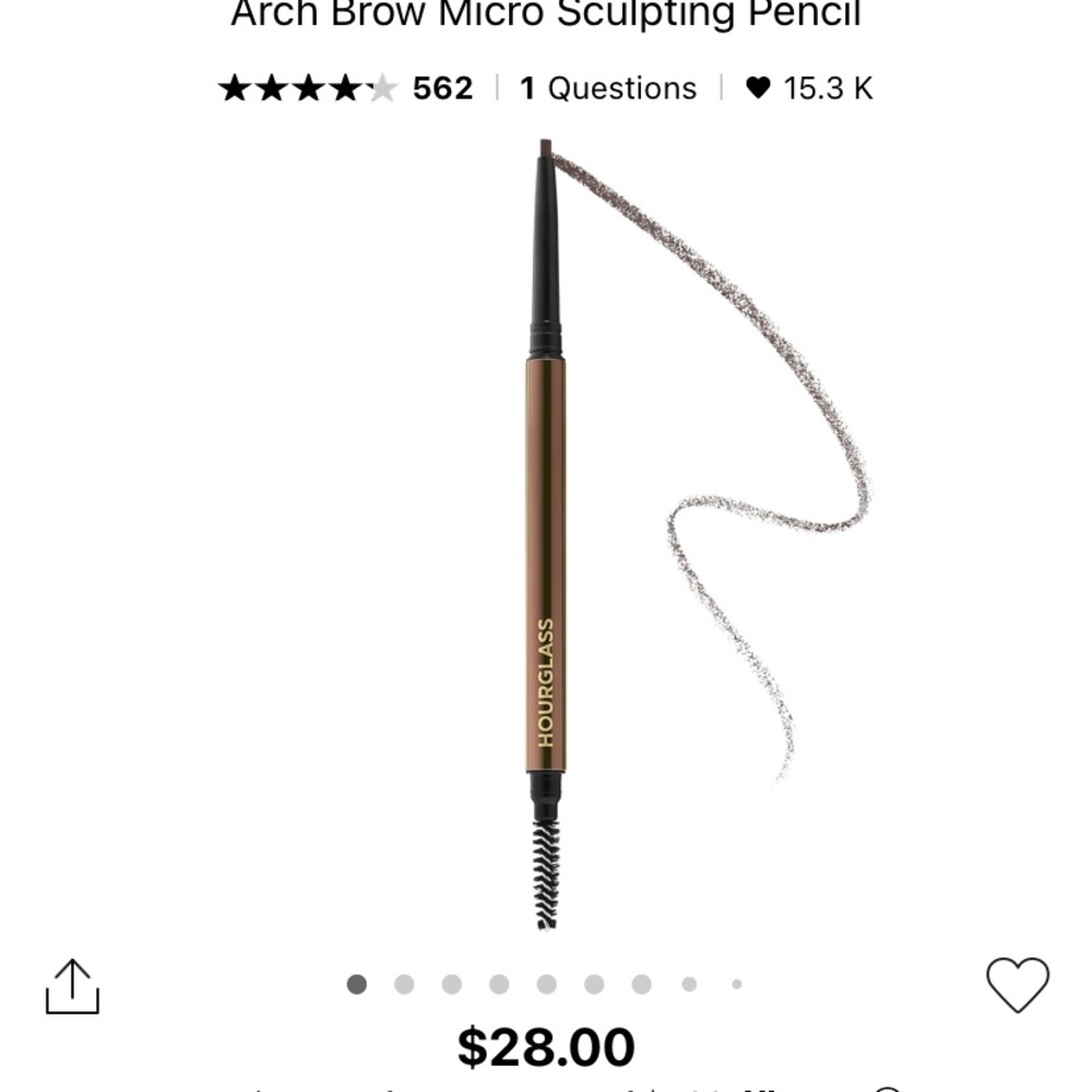 Hourglass Arch Brow Micro Sculpting Pencil Ash NIB